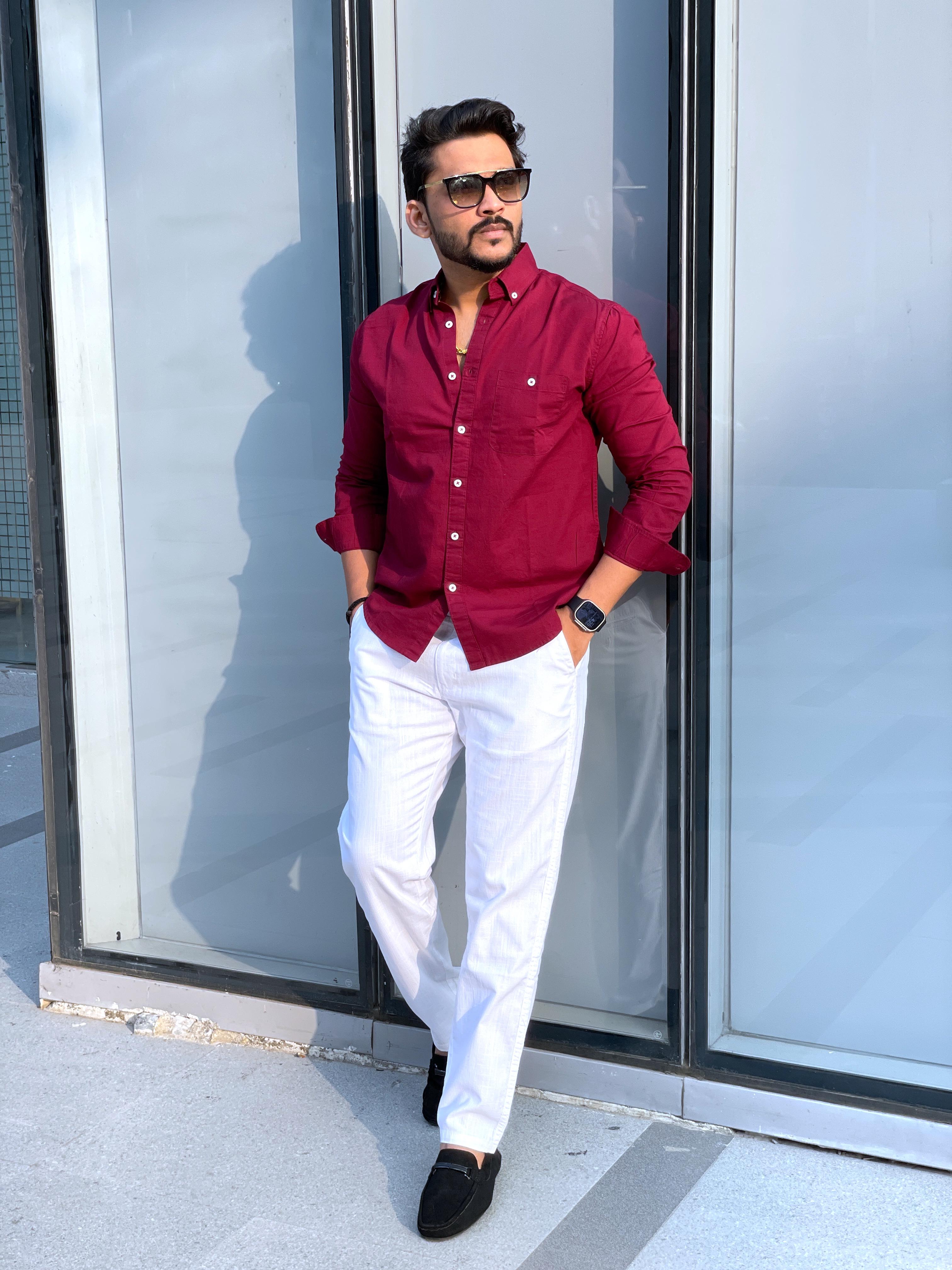 Plain Linen Shirt Premium Quality