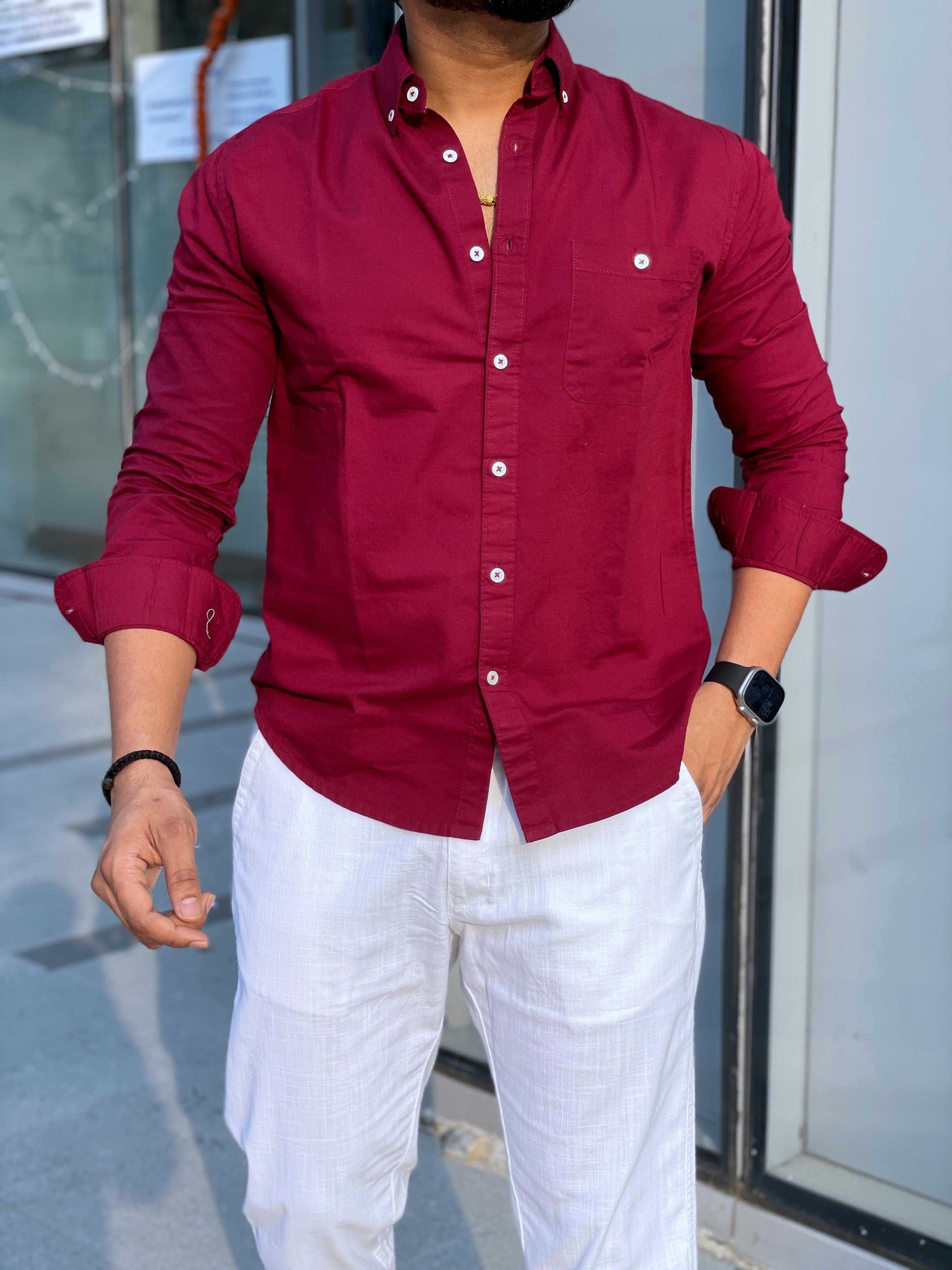 Plain Linen Shirt Premium Quality