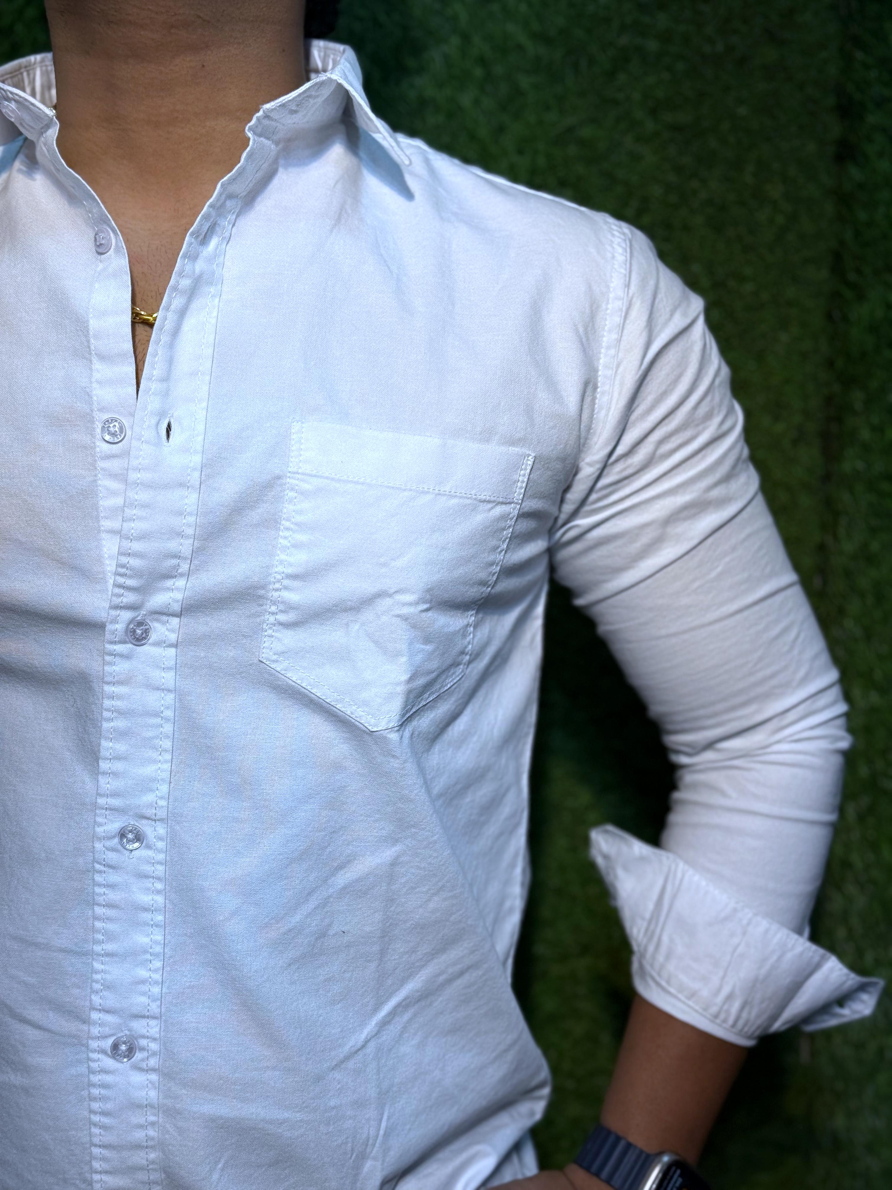Cotton Plain Shirt For Men