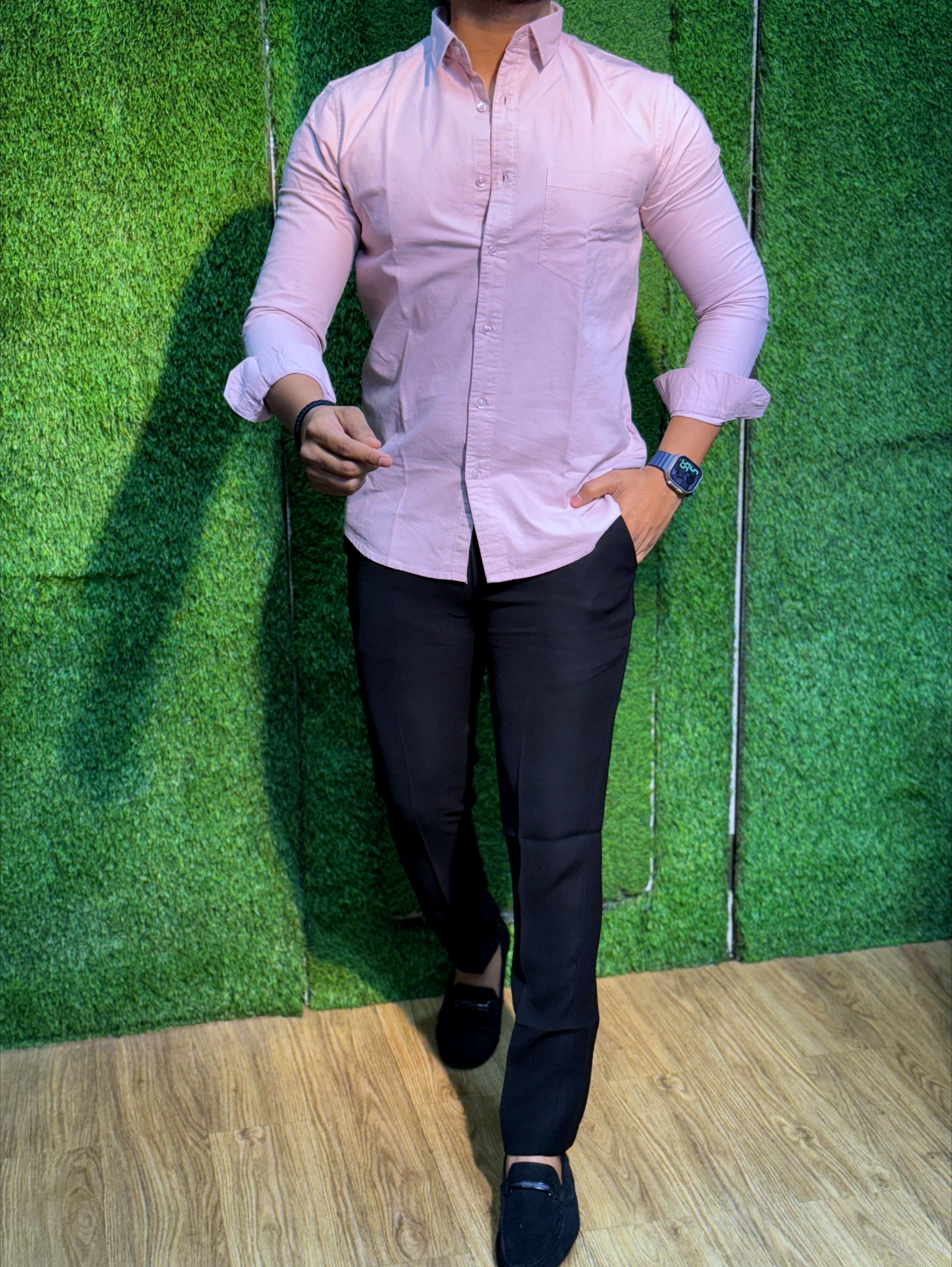 Cotton Plain Shirt For Men