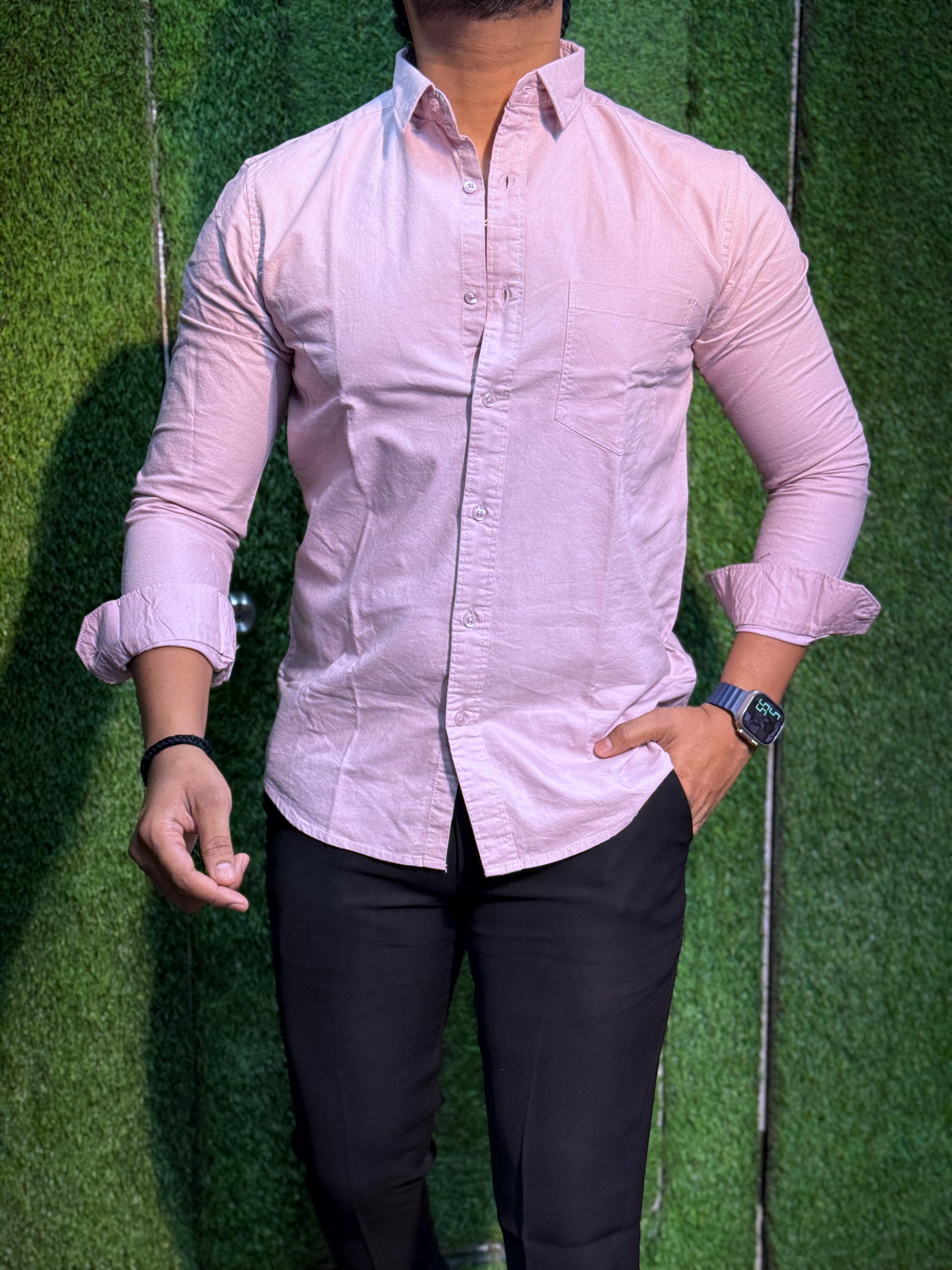 Cotton Plain Shirt For Men