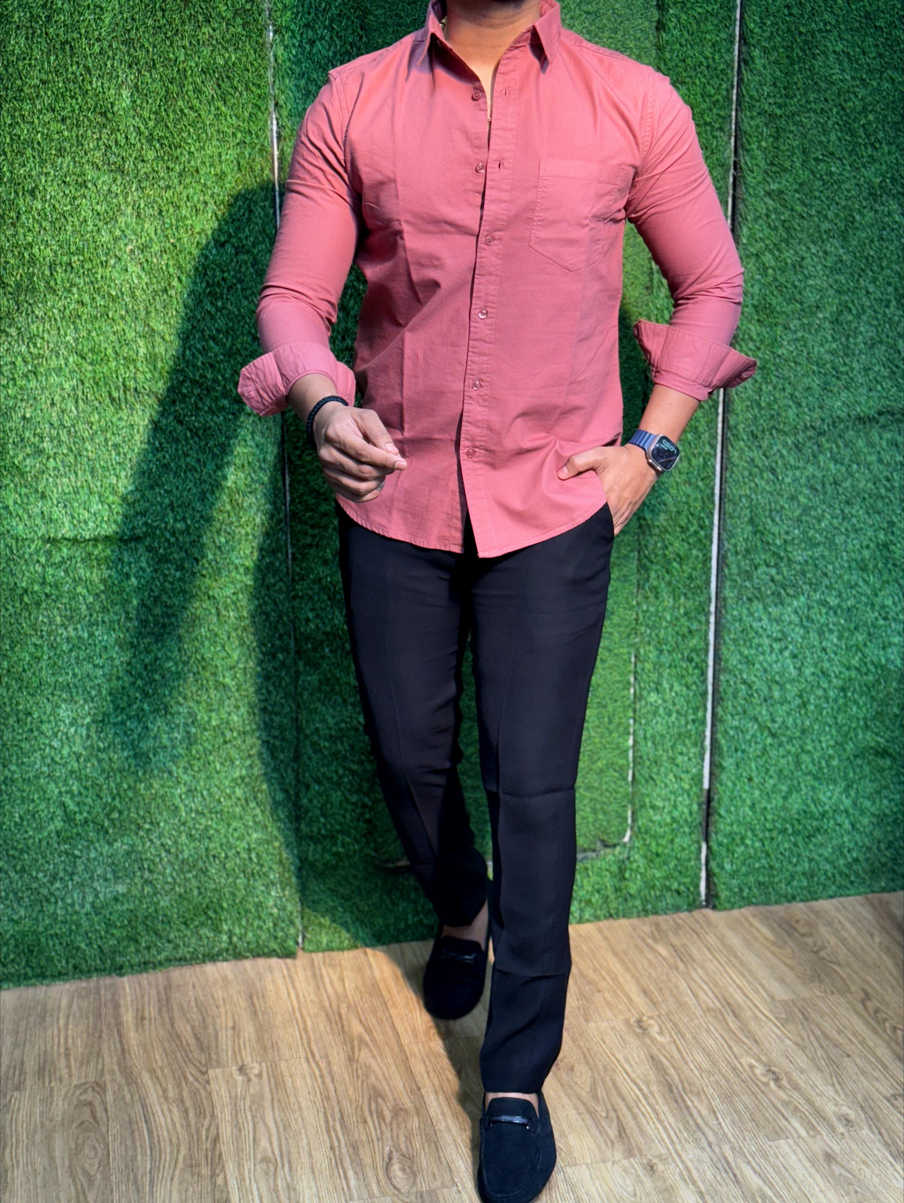 Cotton Plain Shirt For Men