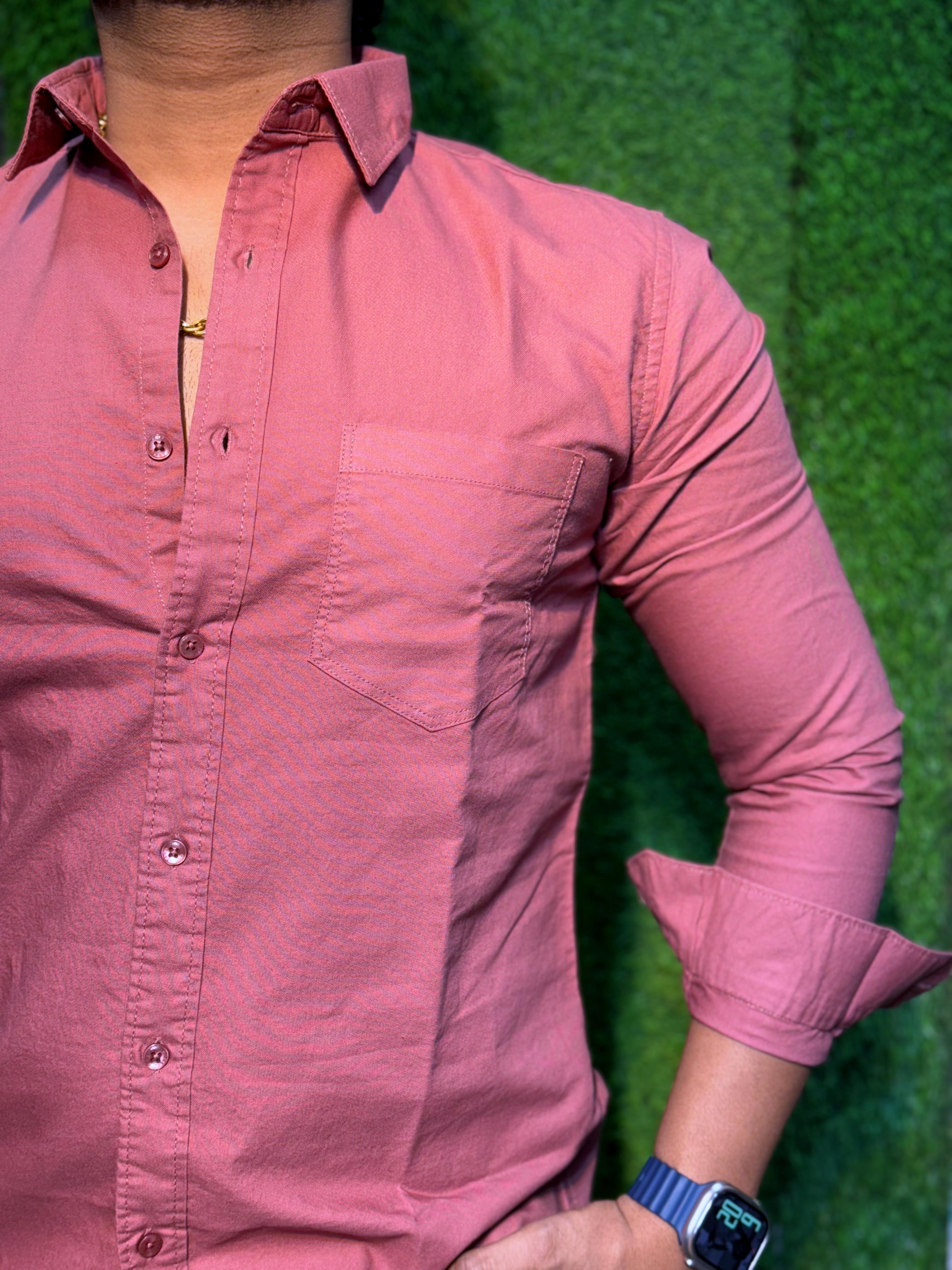 Cotton Plain Shirt For Men