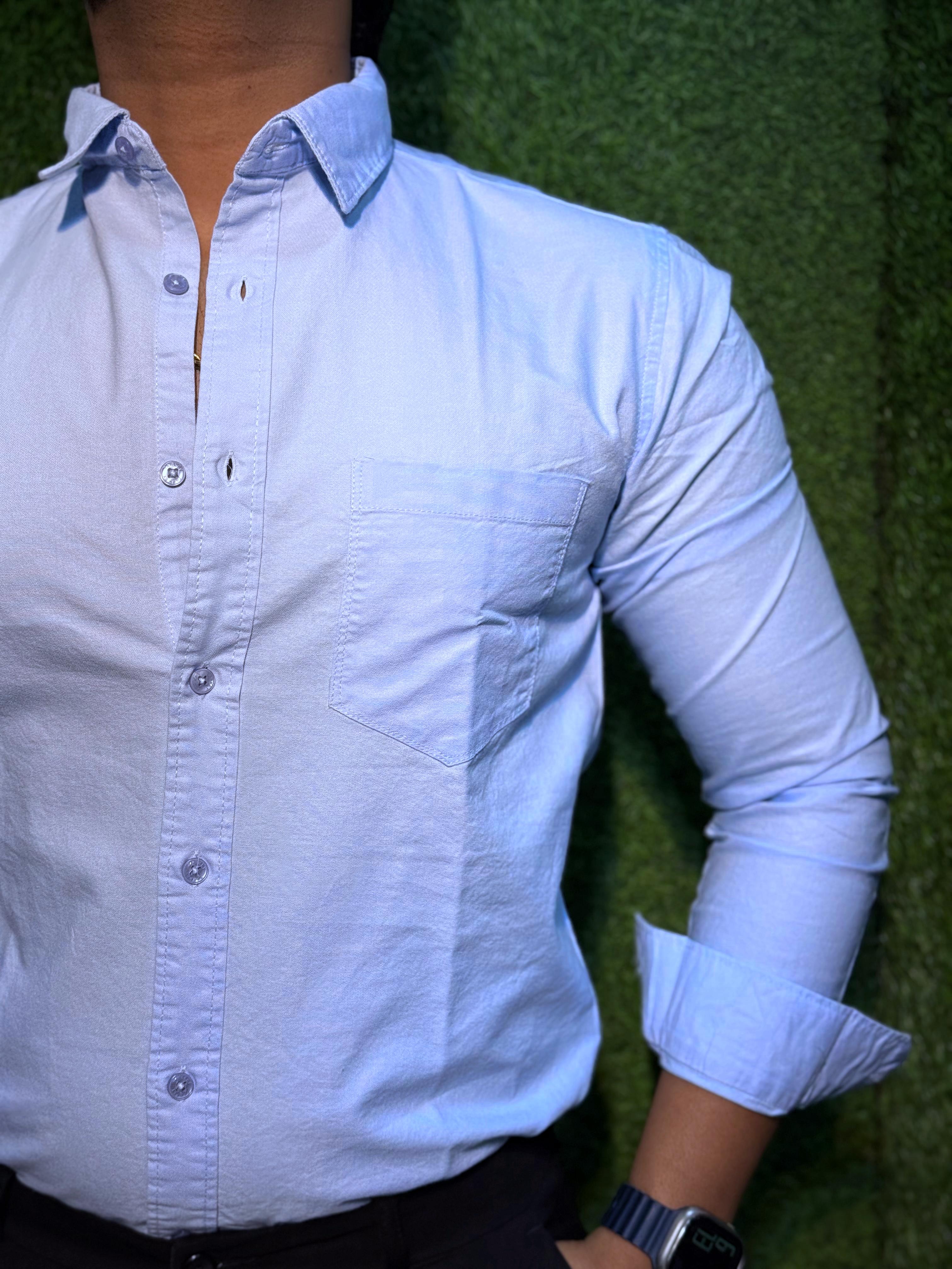 Cotton Plain Shirt For Men