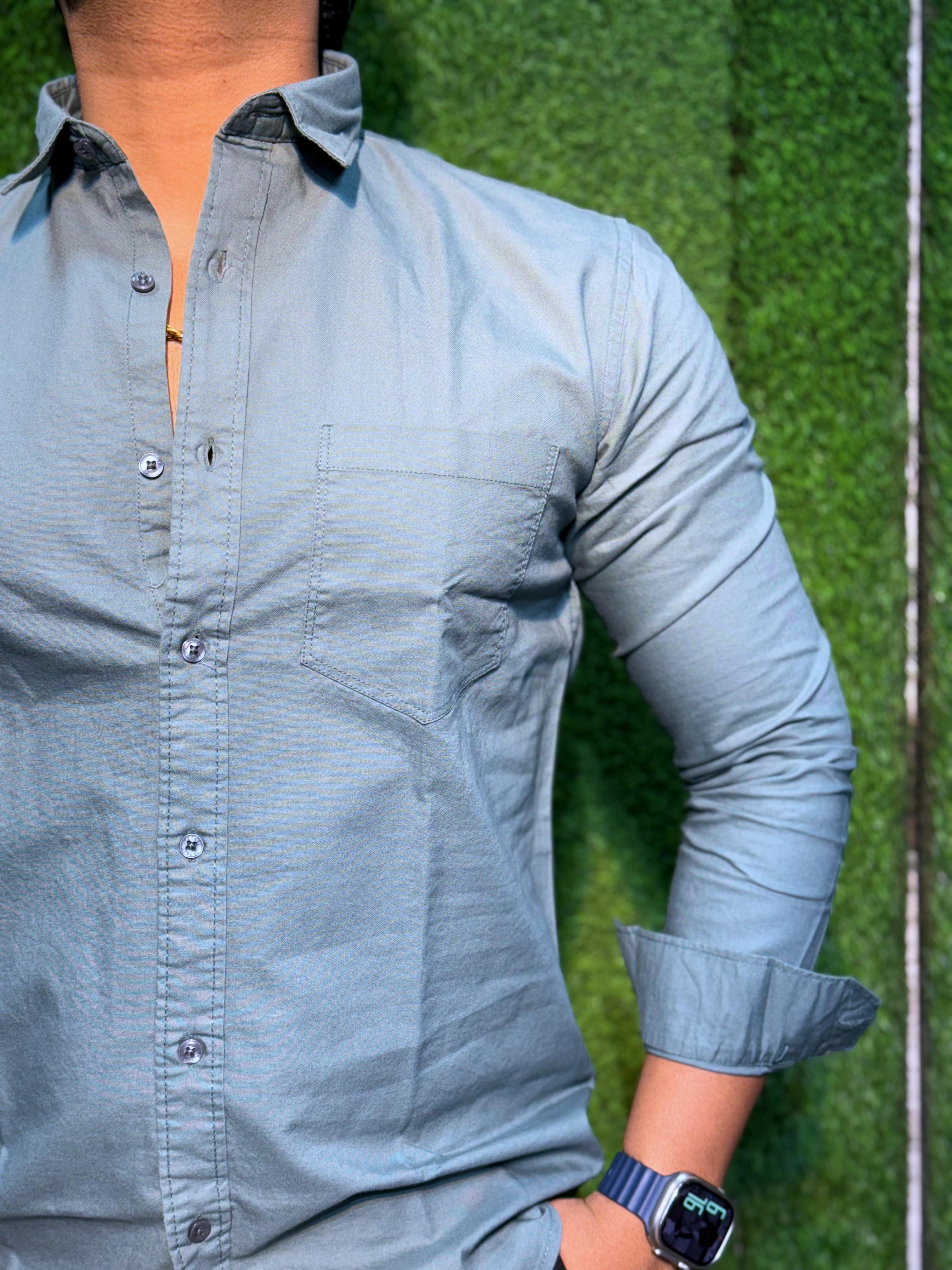 Cotton Plain Shirt For Men