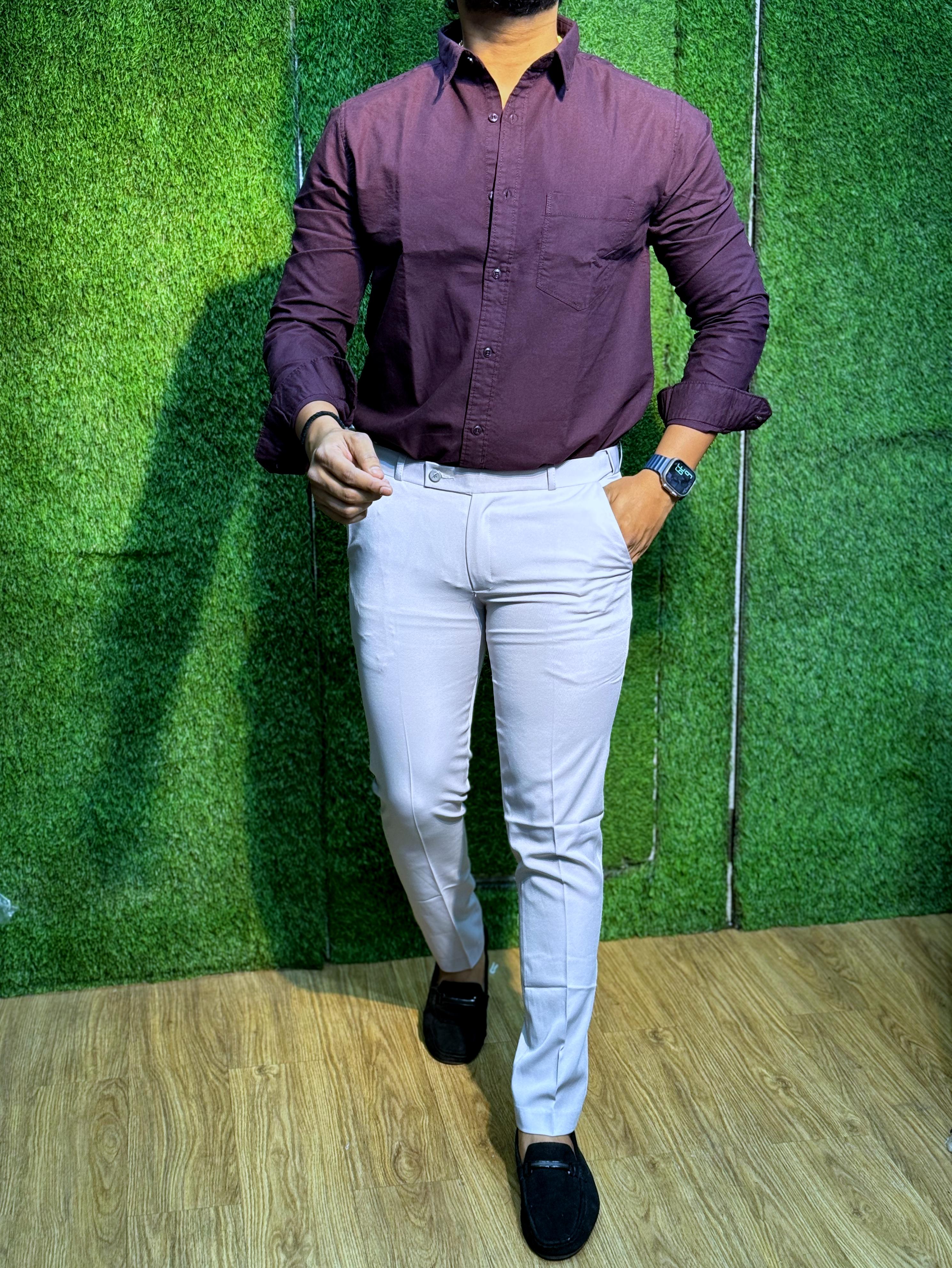 Cotton Plain Shirt For Men