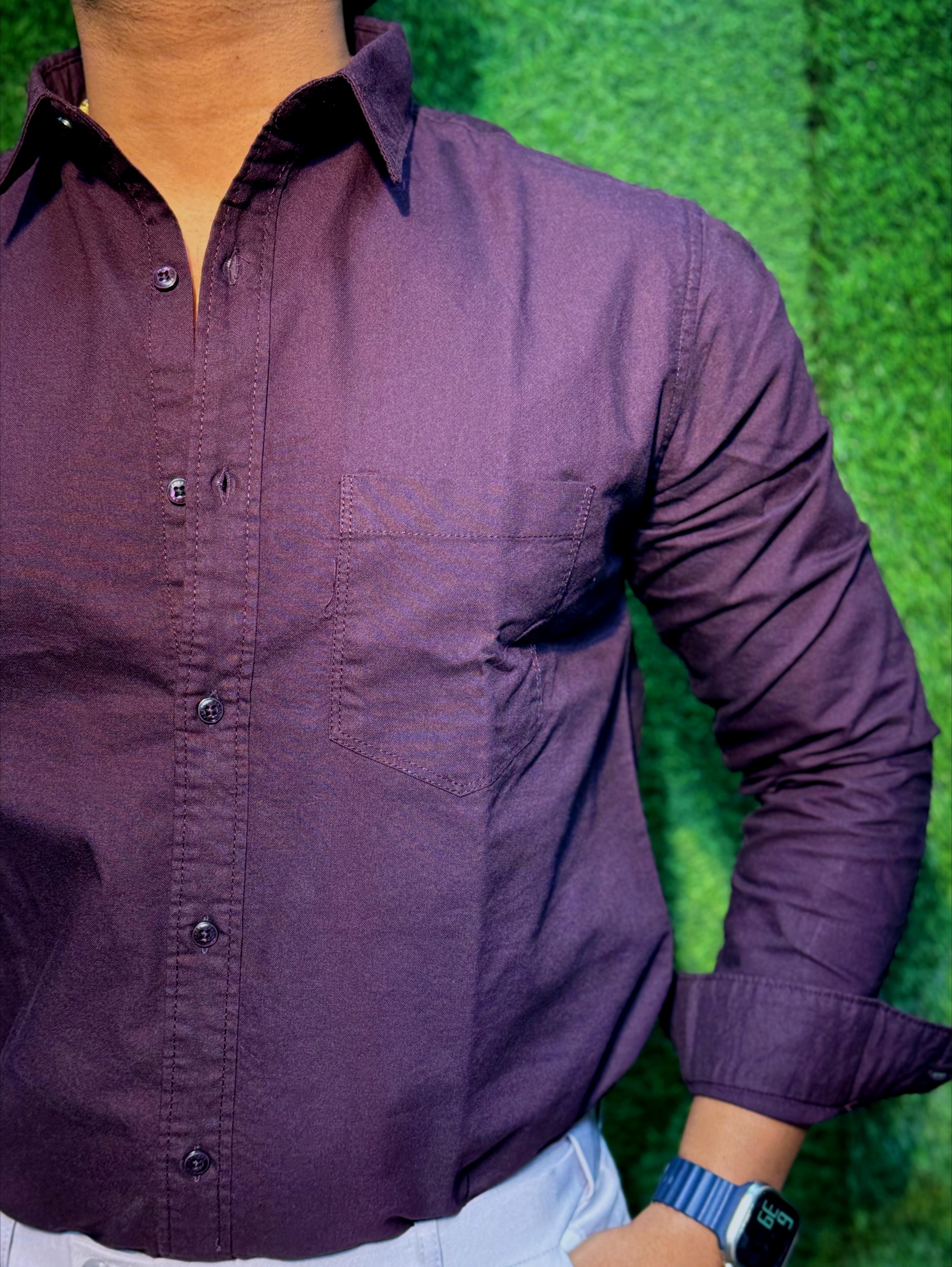 Cotton Plain Shirt For Men