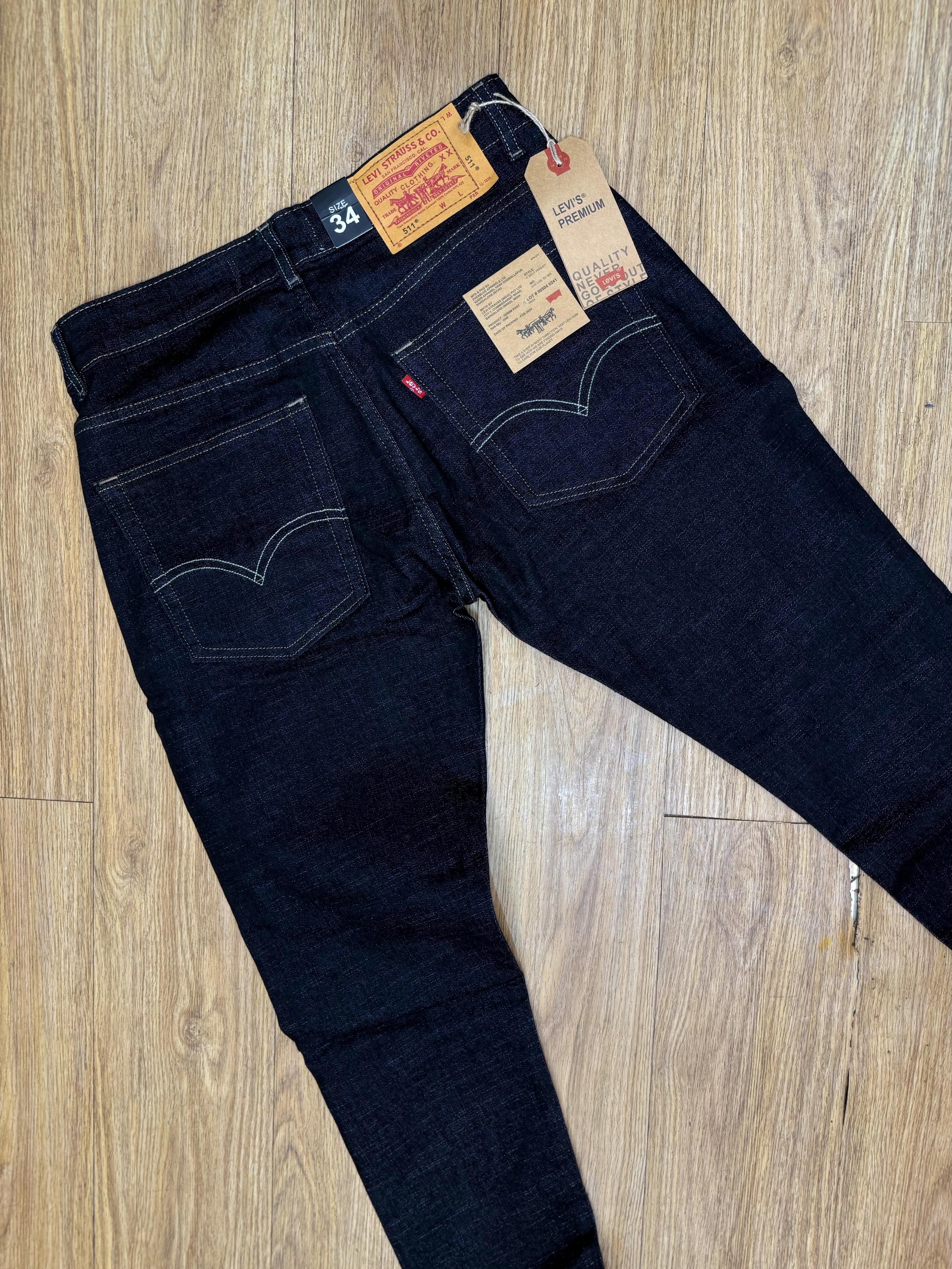 Raw Wash Premium Denim Jeans for Men