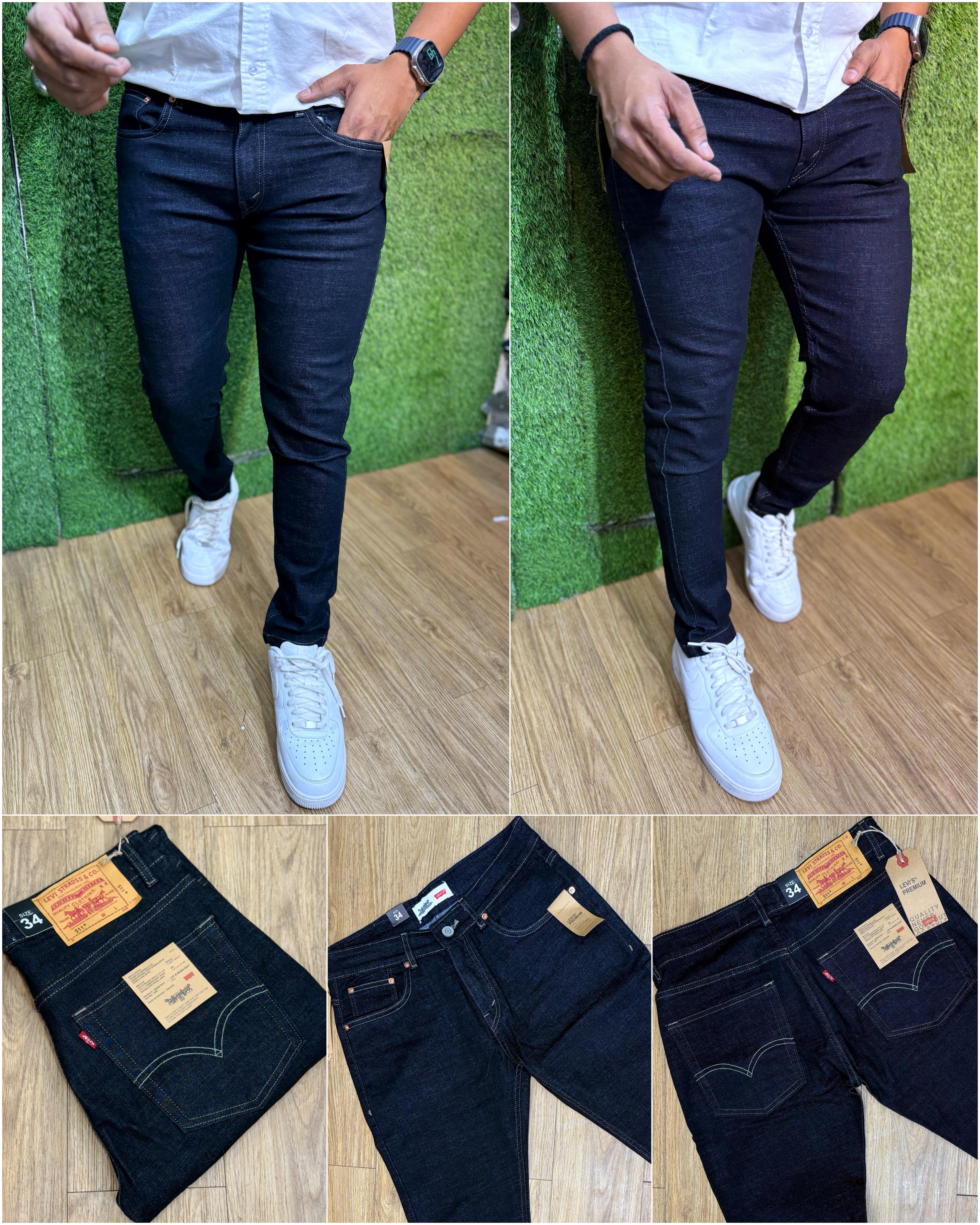 Raw Wash Premium Denim Jeans for Men