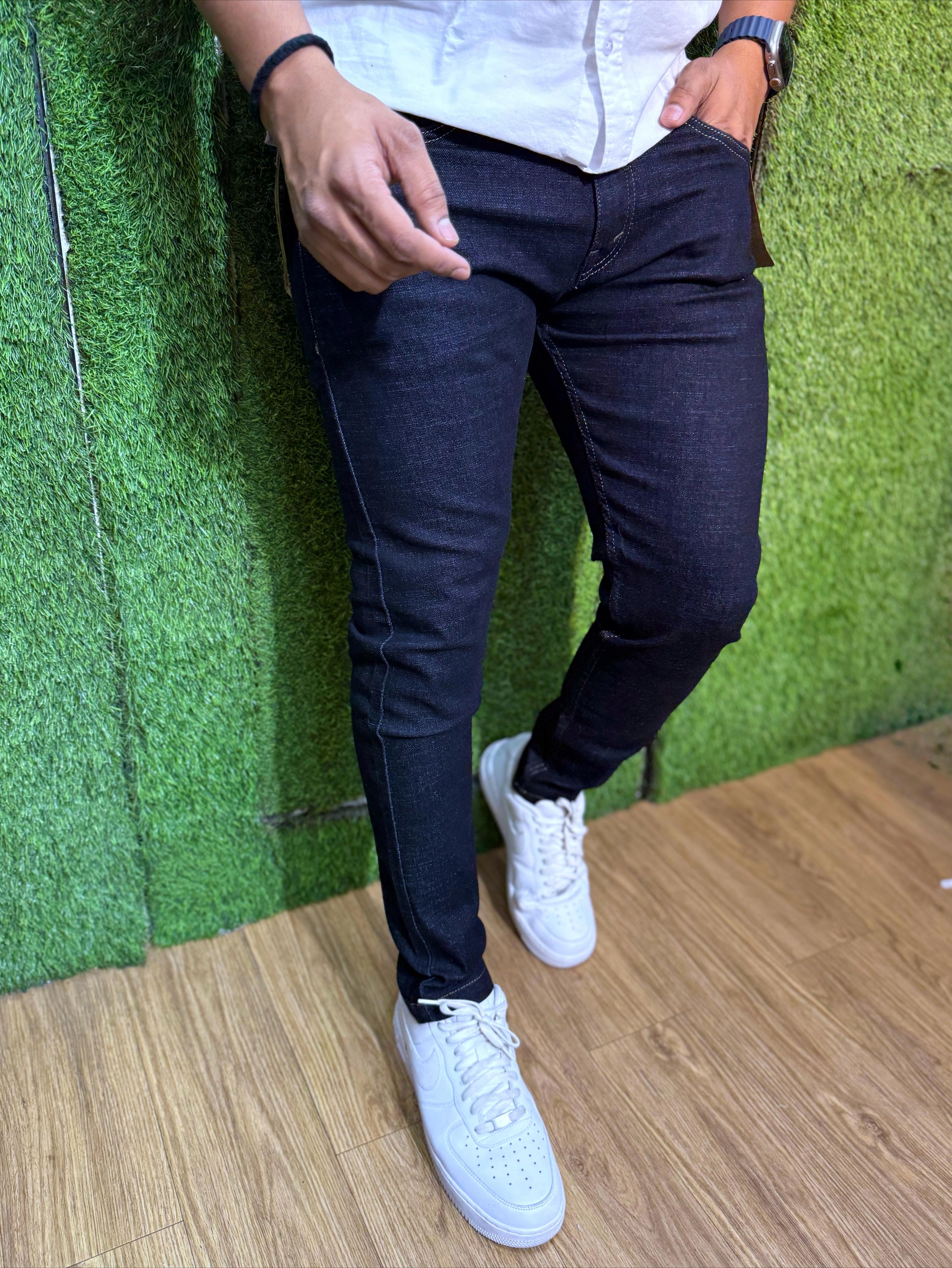 Raw Wash Premium Denim Jeans for Men