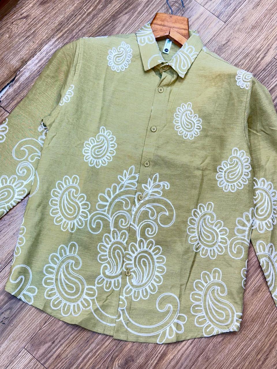 New Embroidery Printed Imported Shirt Festival wear , Party Wear Club Wear