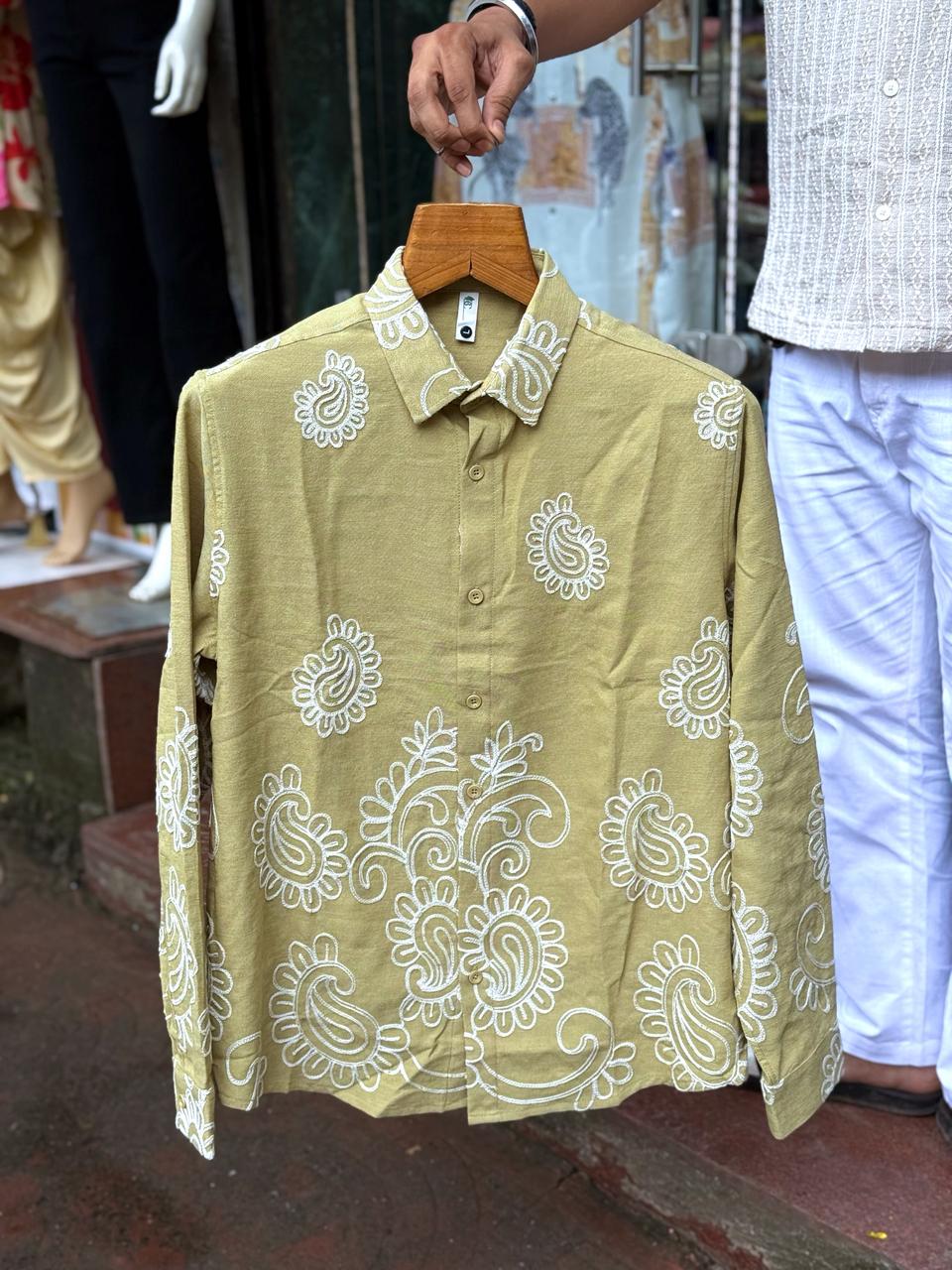 New Embroidery Printed Imported Shirt Festival wear , Party Wear Club Wear