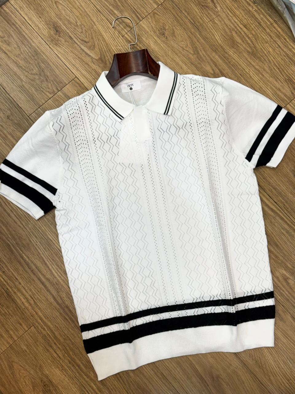 Cuban Collar Style Imported Cotton Knitted T shirt